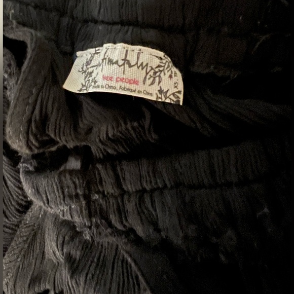 Intimately Free People XS Fairy Dress Lace Black Goth Handkerchief Style Mini - Picture 3 of 5